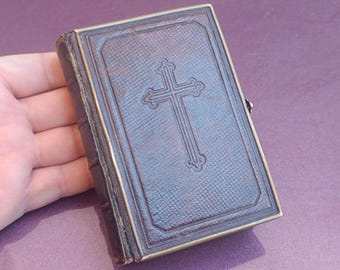 アンティークマザーオブパールの祈りの本: スペイン語の Oraciones