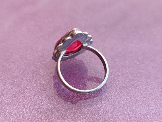 Ruby 925 Silver Ring, Ruby Silver Ring Silver, Si… - image 4