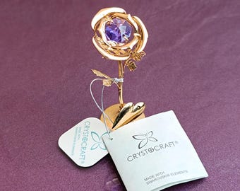 スワロフスキー シルバークリスタルローズ オリジナルボックス付き
