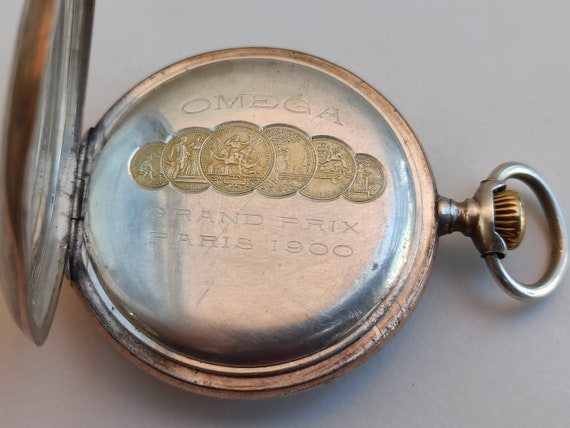 1900 OMEGA Mechanical Silver Watch, Silver Pocket… - image 7