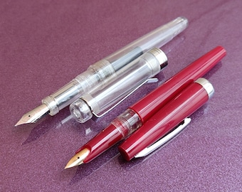 Set Of 2 Fountain Pens, Ink Pen, Plastic Fountain Pen, Retro Fountain Pen, Fountain Pen, Antique Pen, Ink Pen, Iridium Point Fountain Pen