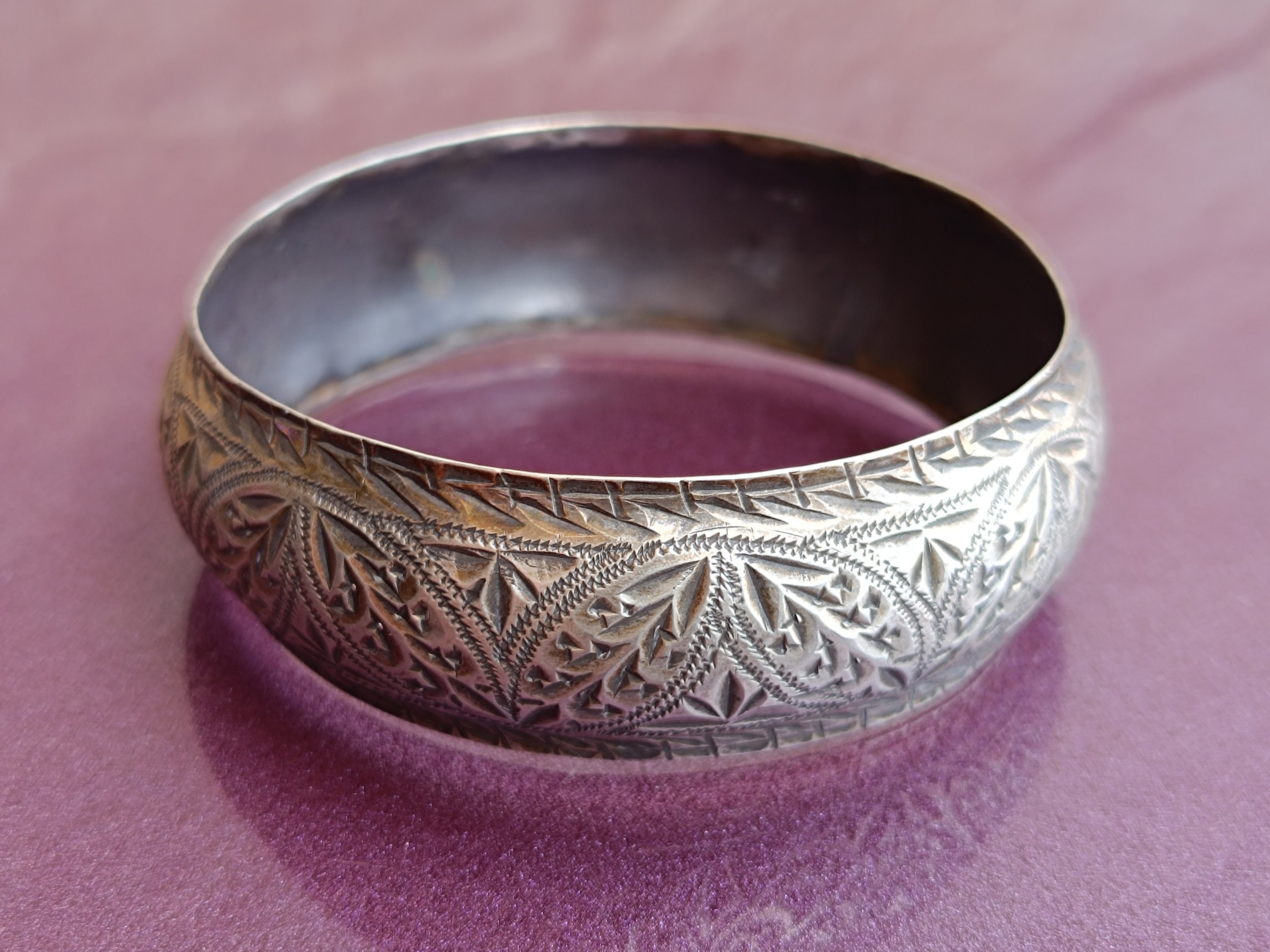 1970 Silver Handmade Bracelet, Sterling Silver Bracelet