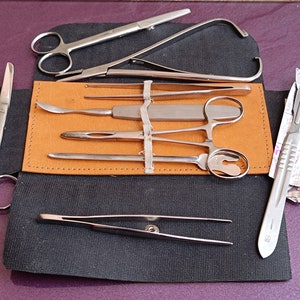 Medical Tools Set, Medical Forceps, Surgical Instrument, Stainless Steel, Medical Instrument, Vintage Medical Tool, Forceps, Vintage Forceps