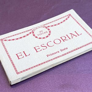Pocztówki El Escorial 1 serii 1950, pocztówki vintage, pocztówki hiszpańskie, antyczne pocztówki, antyczne pocztówki, pocztówki El Escorial