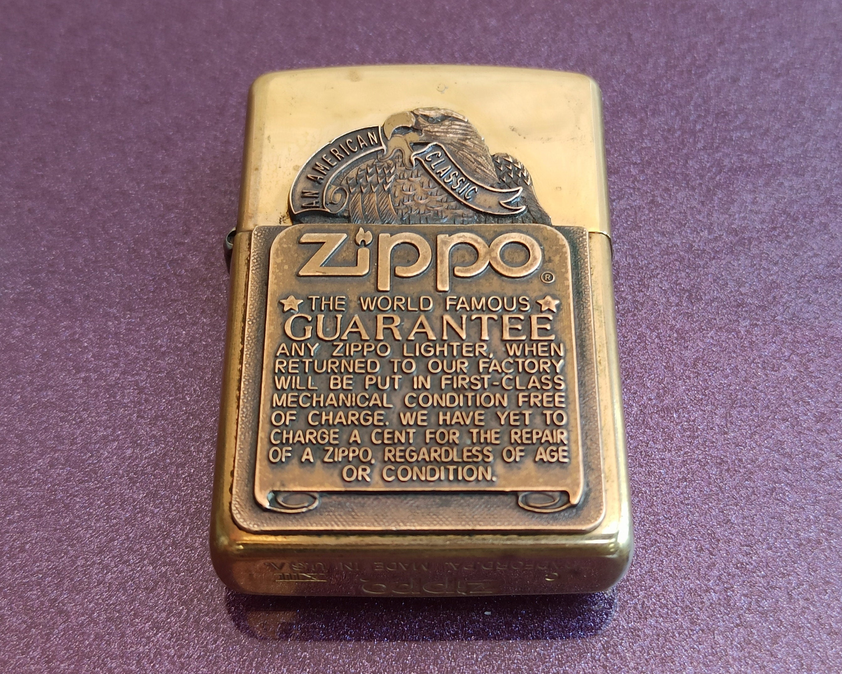 ZIPPO Eagle Petrol Lighter, Collectible Zippo Lighter, USA, Antique Zippo  Lighter, Vintage Petrol Lighter, Old Liquid Lighter -  Denmark