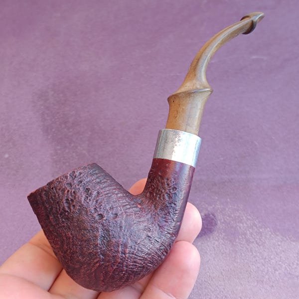 HILSON Pacific 306, Briar rookpijp, Briar pijp, Tabakspijp, Vintage rookpijp, Houten pijp, Oude pijp, Biljartpijp