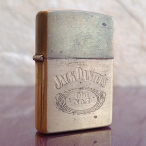 Zippo JACK DANIELS Old N7 Lighter, Collectible Lighter, Zippo, USA, Antique Zippo Lighter, Vintage Petrol Lighter, Old Liquid Lighter