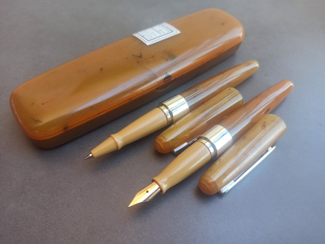 RARE Fountain Pen and Ballpoint Pen SET Japan Fountain Pen Etsy