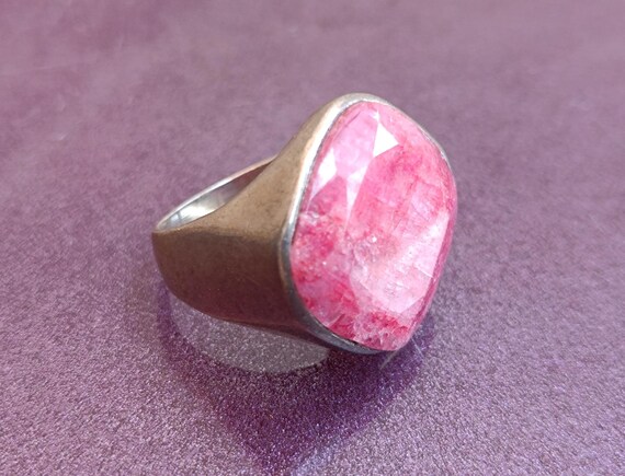 925 Silver Ruby Ring, Ruby Silver Ring Silver, Si… - image 2