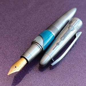 Vaccaro Füllfederhalter mit Swarovski-Steinen, Vaccaro Füllfederhalter, Vintage Füllfederhalter, Füllfederhalter, Iridiumspitze, Tintenstift, Retro Tintenstift