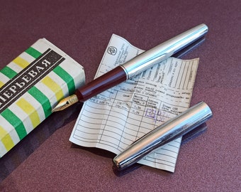 14K Gold Nib Fountain Pen, Vintage Fountain Pen, Retro Fountain Pen, Antique Fountain Pen, Fountain Pen Gold Nib, Ink Pen