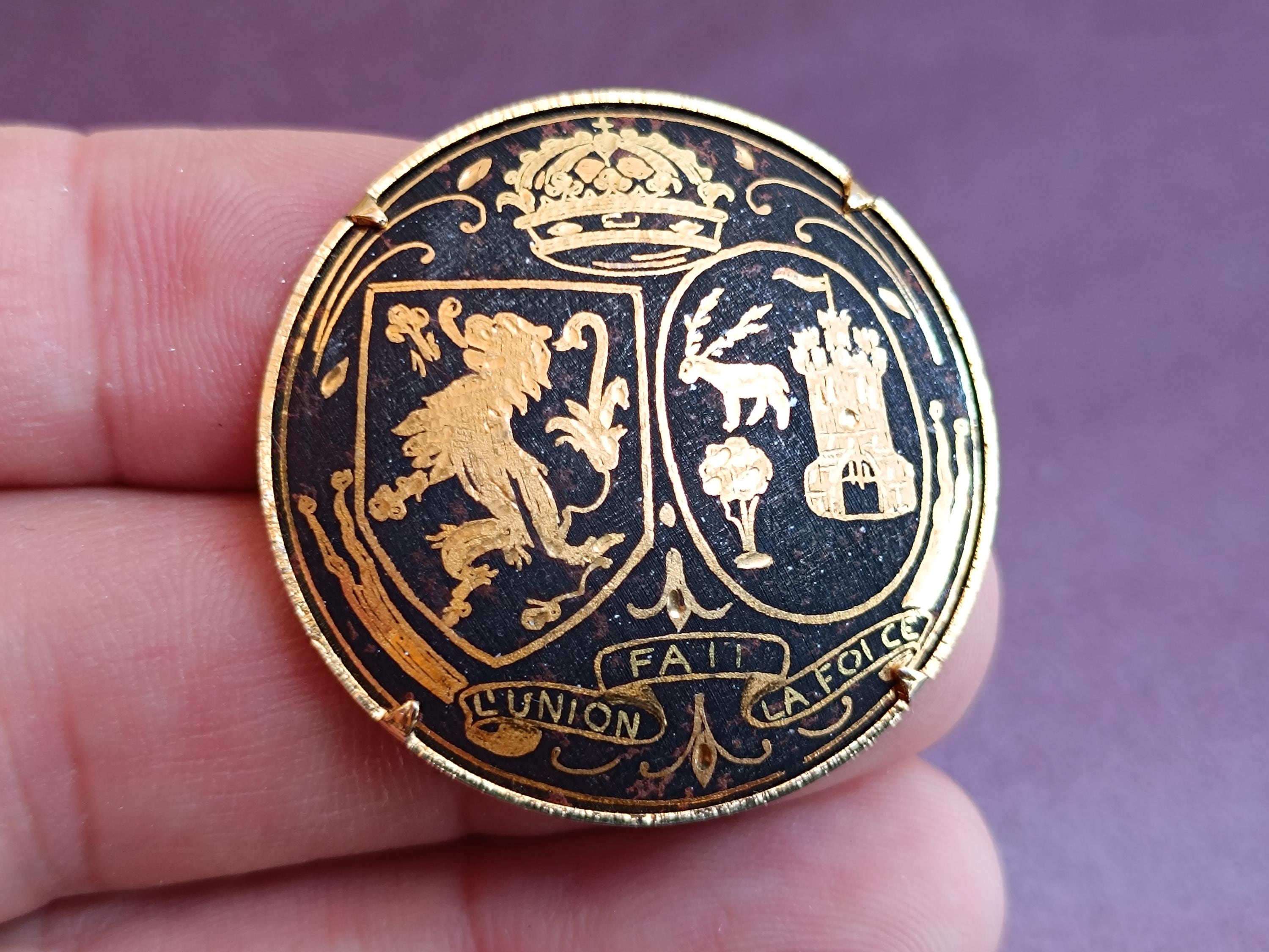 Broche Vintage En Or De Tolède - Grand Coq, Années 1970, Occasion En Très Bon état