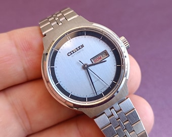 Orologio automatico Citizen del 1980, orologio meccanico, orologio da uomo vintage, orologio da collezione, orologio Citizen originale, orologio meccanico retrò, Giappone