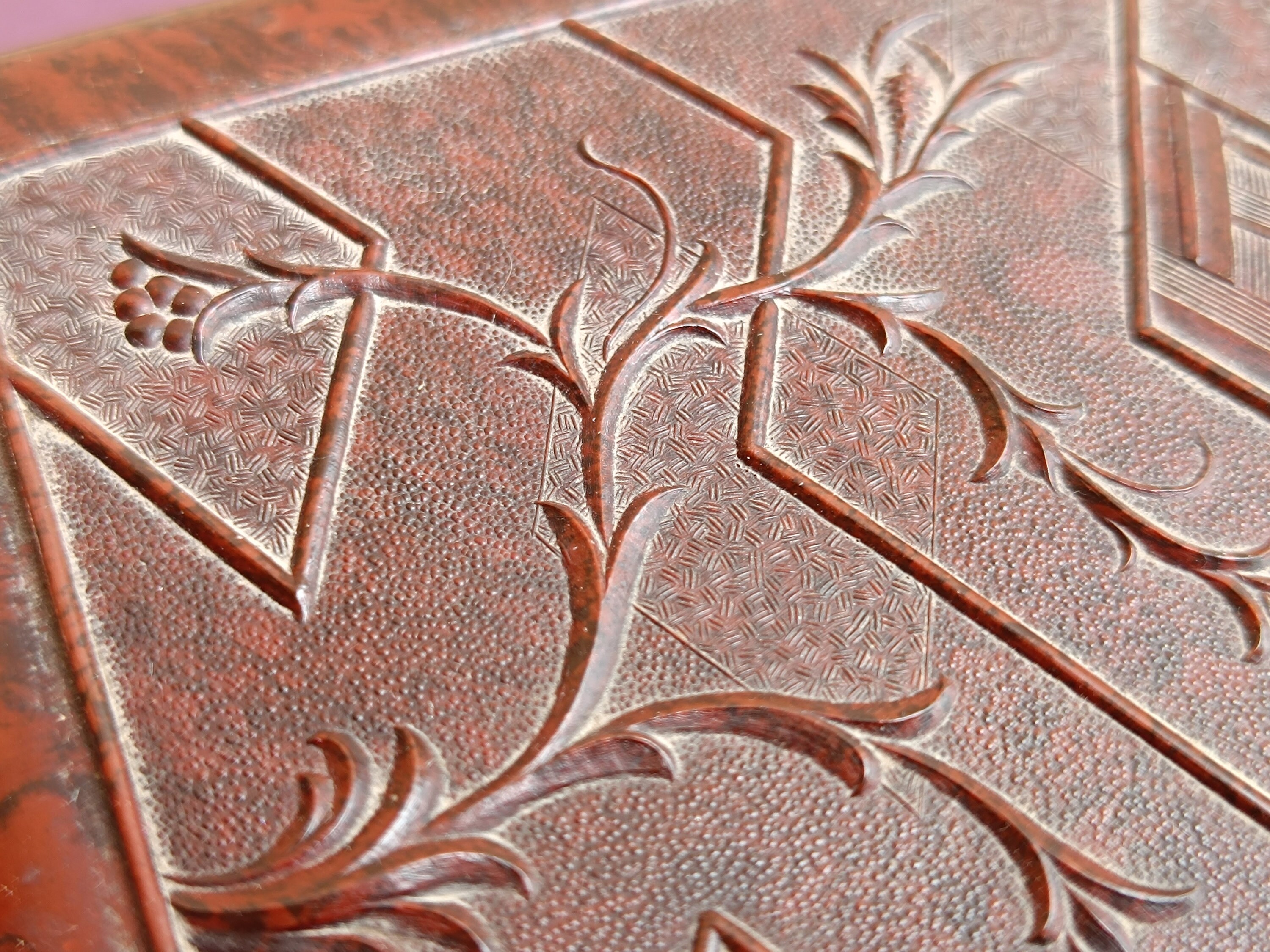 1930 RARE Bakelite Box, Maroon Bakelite Box, Vintage Bakelite Box