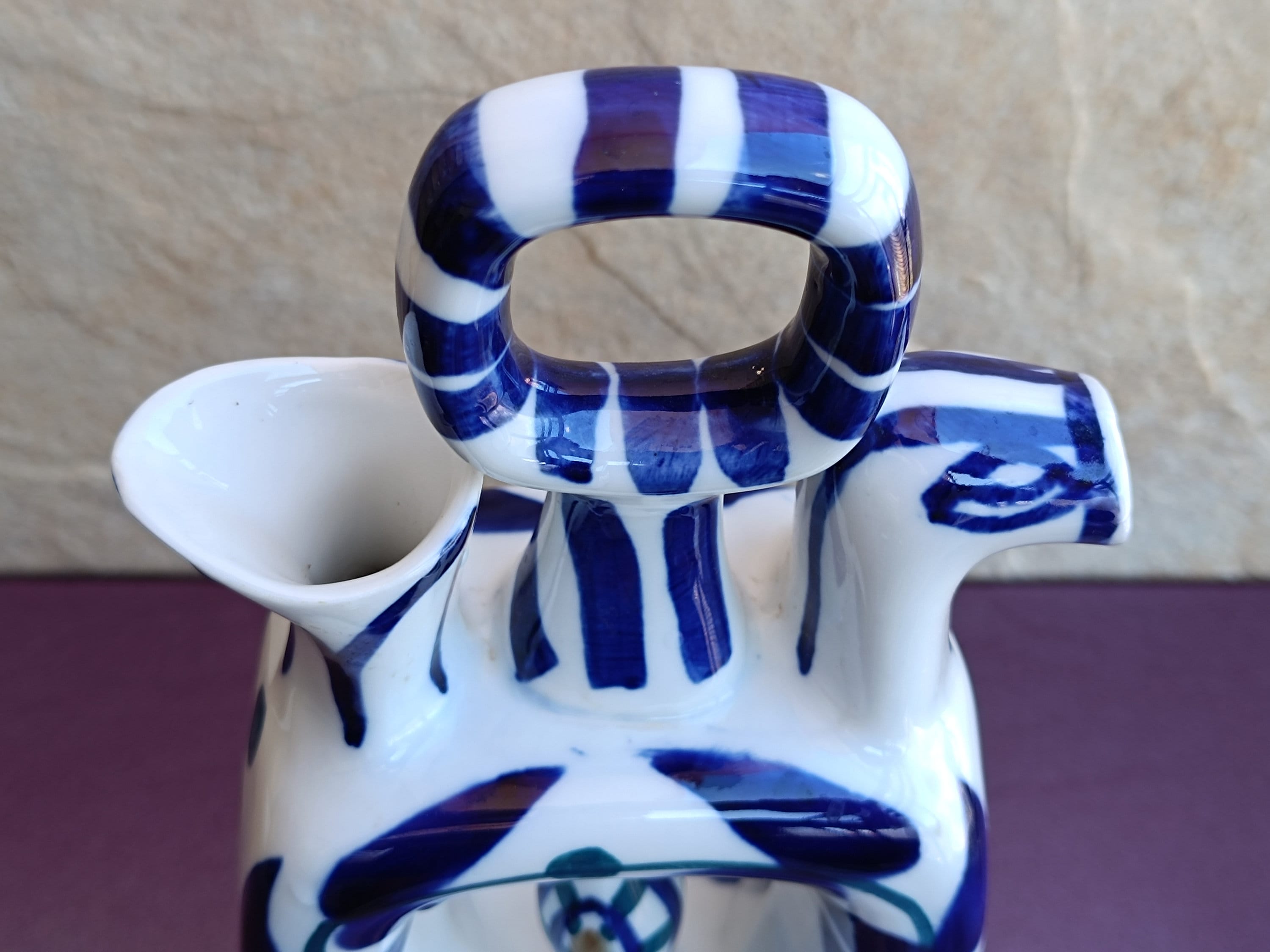 1950 Sargadelos RARE Porcelain Vase, Vintage Sargadelos Modernist