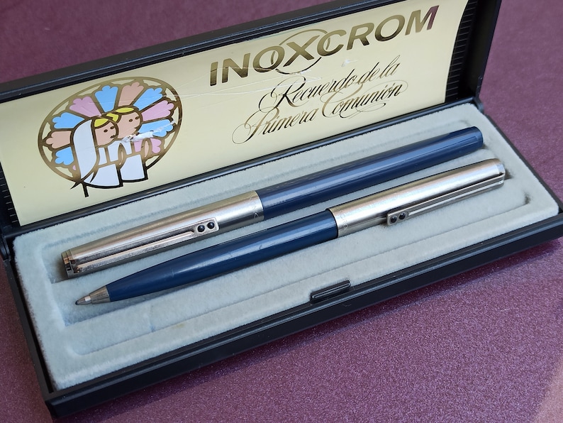 INOXCROM B77 Kugelschreiber – Verchromt, Mit Edelstahlspitze & Etui, Made In Spain