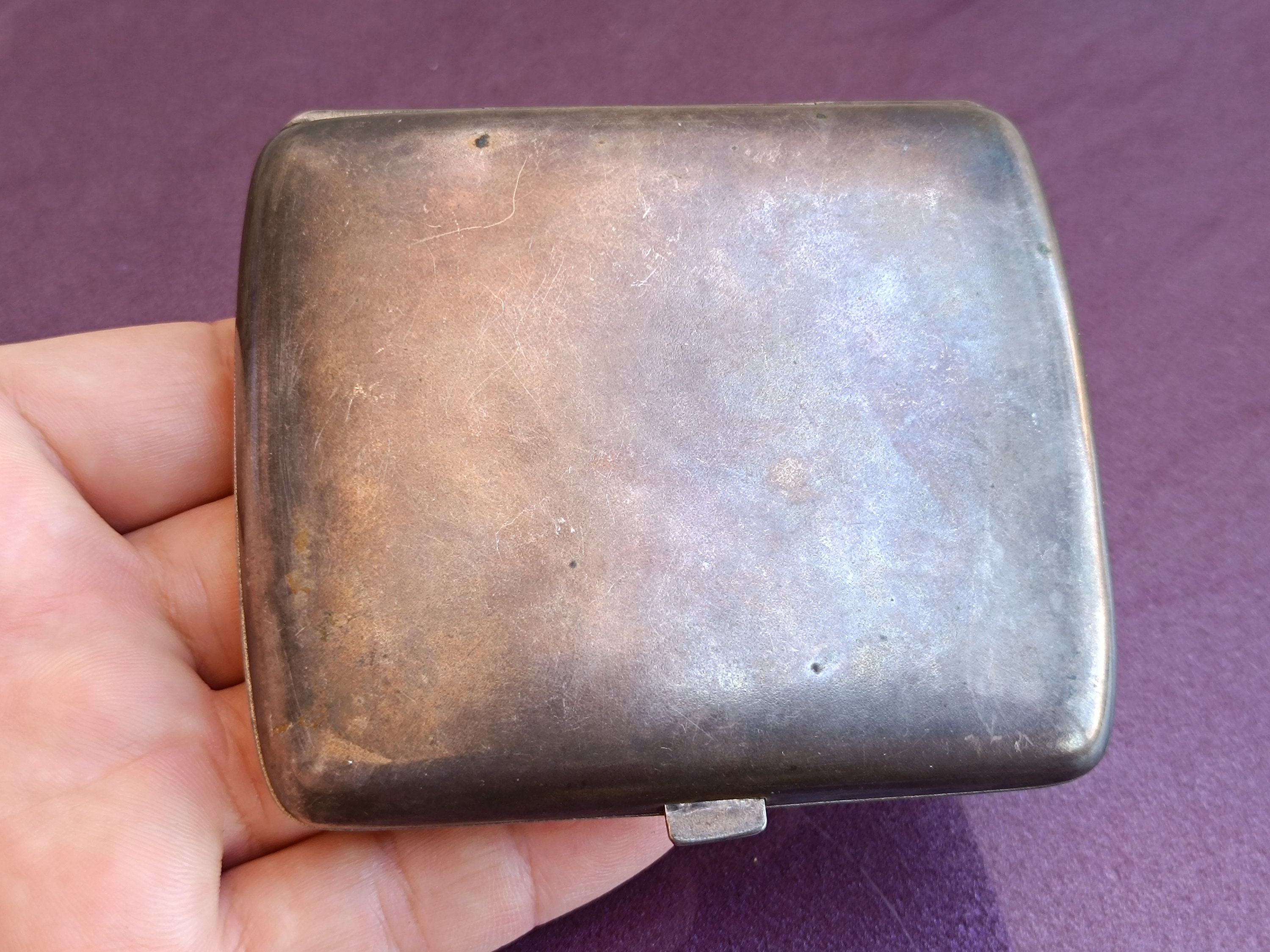 1900年代 シルバー 800 シガレットケース、ヴィンテージ シルバー