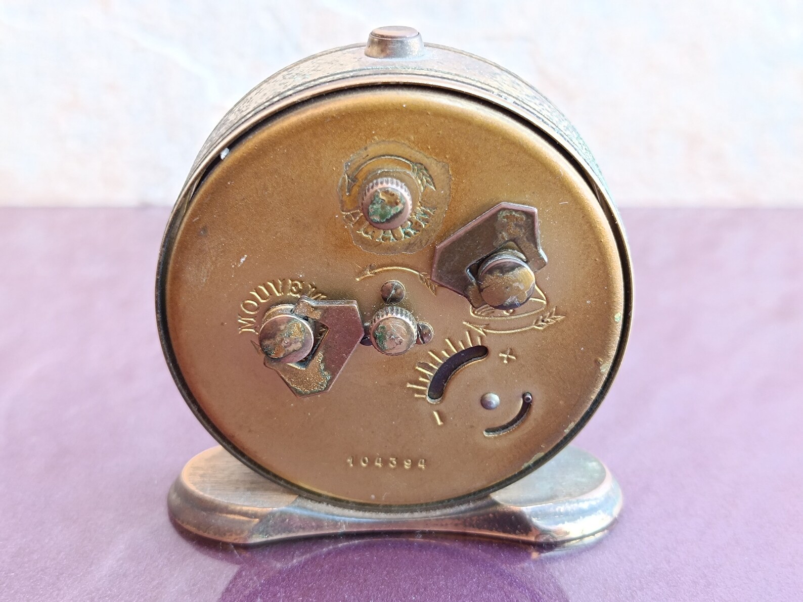 1960s LOOPING SWISS Alarm Clock With Mechanical Mechanism Antimagnetic ...