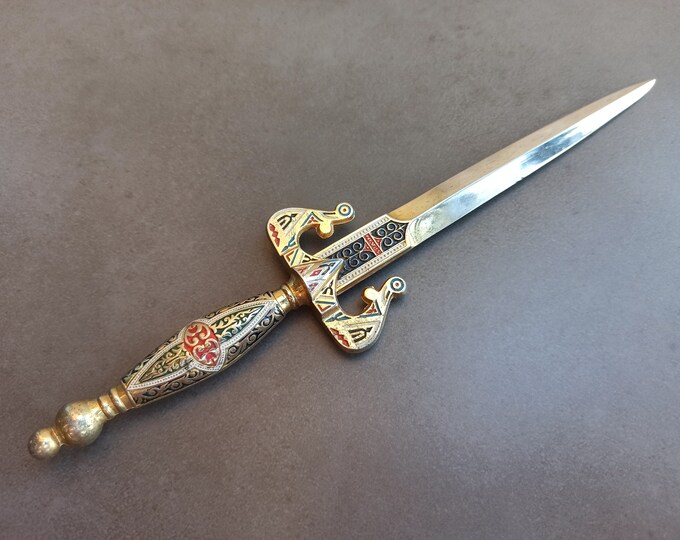 Antique LETTER OPENER, Old Letter Opener, Bronze Letter Opener, Letter