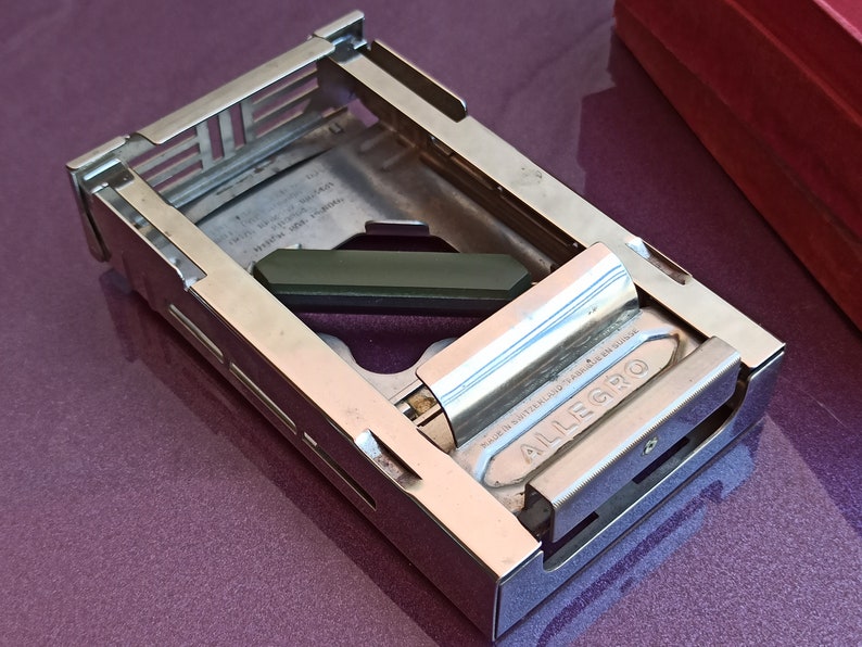 1940 ALLEGRO Razor Blade Sharpener, Allegro Blade Sharpener, Antique ...