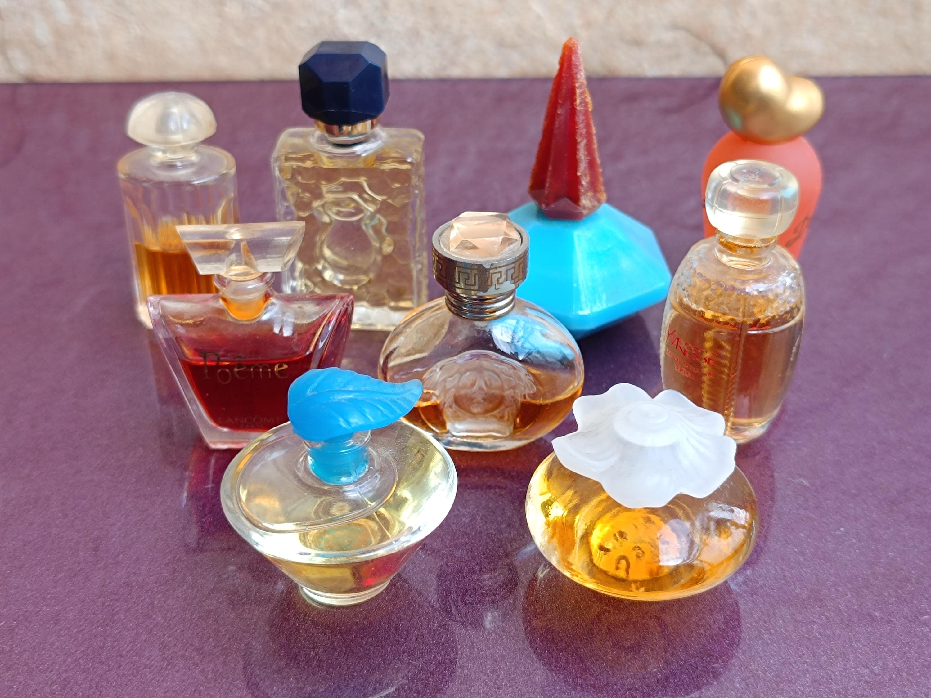 Set Of 9 Perfumes Mini, Perfume Miniatura, Miniatura Splash, Perfume, Toilet Water Different Manufacturers, Perfumes Set