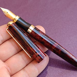 Penna stilografica vintage, regalo vintage, penna stilografica Iridium Point Germany, penna stilografica, penna antica, vecchia penna stilografica, penna a inchiostro riempita d'oro