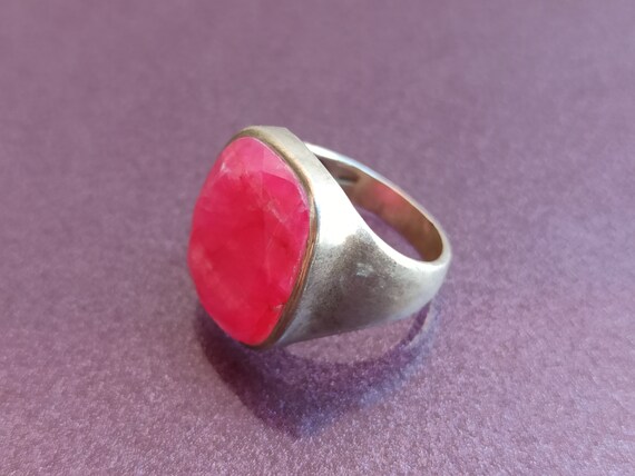 Ruby 925 Silver Ring, Ruby Silver Ring Silver, Si… - image 8