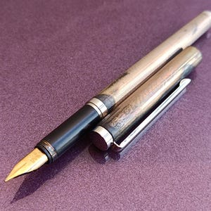 925 zilveren USUS vulpen, zilveren pen, monsters van 925 sterling zilver, vintage zeldzame kaligrafische, inktpen USUS, inktpen