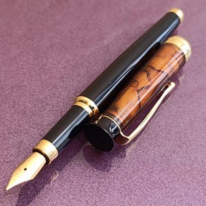 Penna stilografica Iridium Point, Penna stilografica riempita d'oro, Penna stilografica vintage, Penna stilografica, Penna antica, Punta Iridium, Penna stilografica tedesca