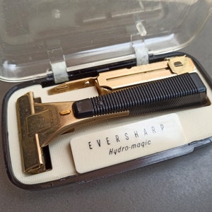 1940-50s Eversharp Hydro-magic Razor, Injector Safety Schick Razor, Antique Eversharp Razor, Vintage Hydro-magic Razor, Old Razor, USA