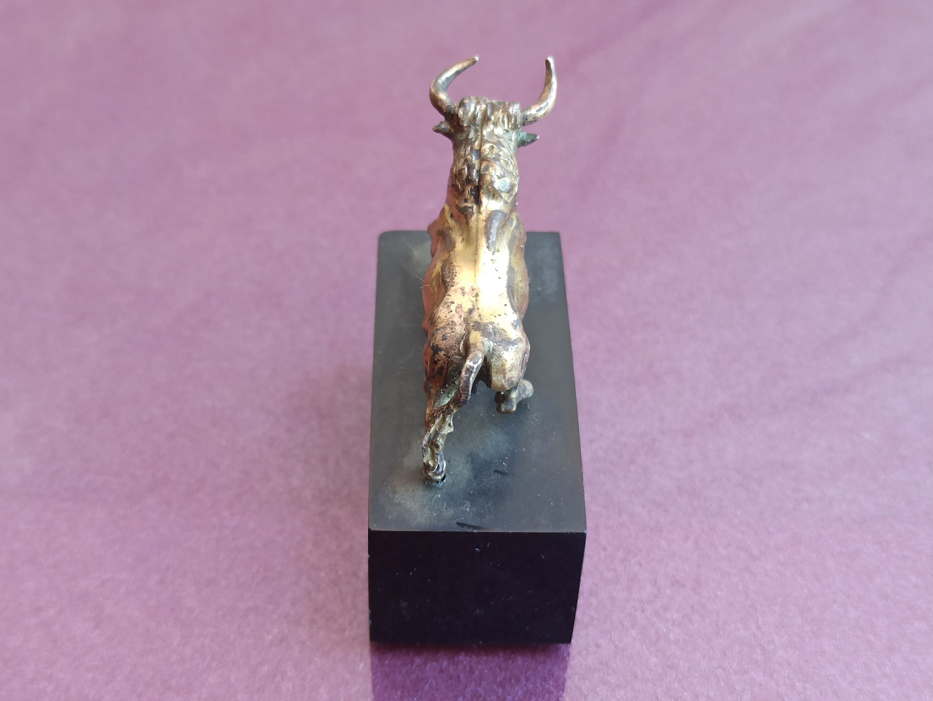 Vintage Silver Bull Statue Genuine Silver Bull Figurine Etsy