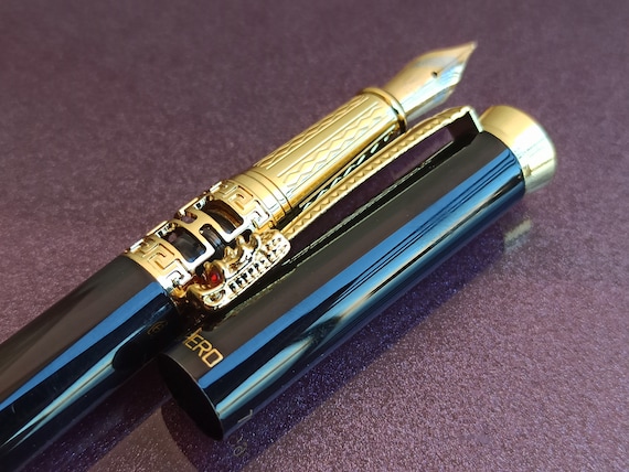 Dragon Fountain Pen, Genius Iridium Gold Plated Fountain Pen
