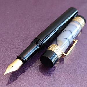 Penna stilografica Iridium Germany, penna stilografica riempita d'oro, penna stilografica vintage, penna stilografica, penna a inchiostro, punto Iridium, penna a inchiostro vintage