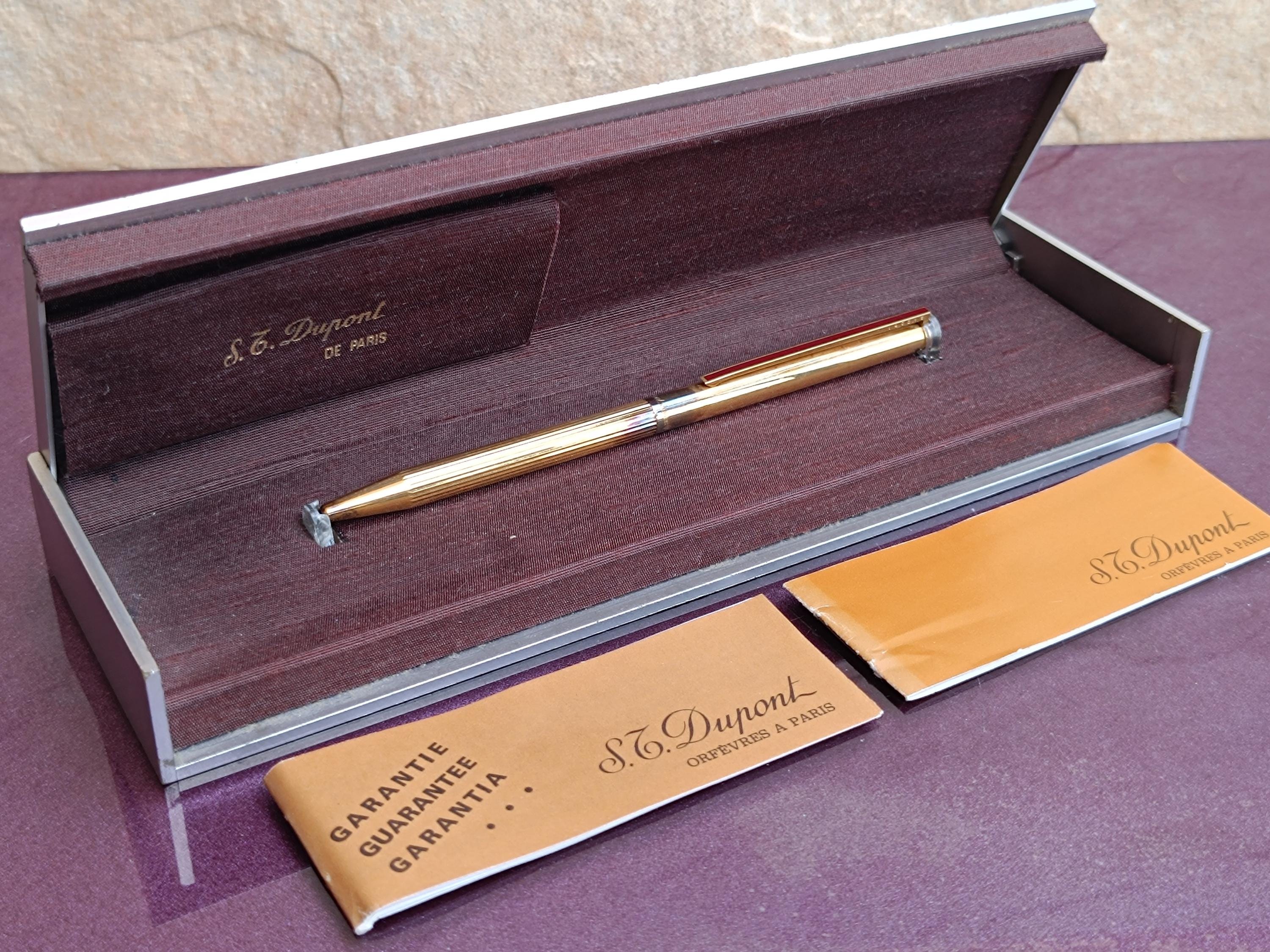 925シルバー S.T. Dupont ボールペン オリジナルボックス入り