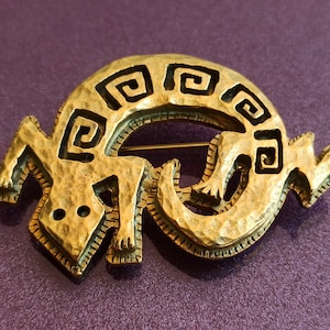 ANICA PARIS Lizard Brooch, Anica Jewelery, Vintage Designer Brooch, Lizard Brooch, Beautiful Brooch, Limited Edition Brooch, France