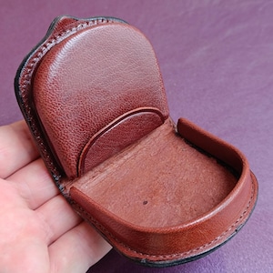 Monedero de piel de los años 70, monedero vintage, cartera, monedero auténtico, monedero retro, hecho en España