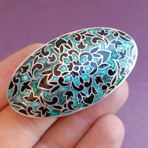 Silver Pill Box Enamel, Silver Pill Box, Hand Made Silver Box, Pill Box, Retro Box, Silver Box, Retro Pill Box, Old Pill Box, Treasure Chest
