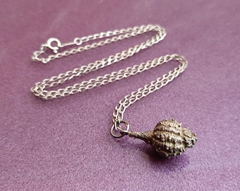 Colgante de concha de plata 925, colgante de plata de concha, colgante de concha, concha de plata, joyería de plata, colgante de concha vintage, encanto de concha de plata 925
