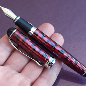 Penna stilografica pennino JINHAO 18KGP, penna da collezione, penna regalo, penna stilografica vintage, penna stilografica, penna antica, vecchia penna stilografica, pennino riempito d'oro