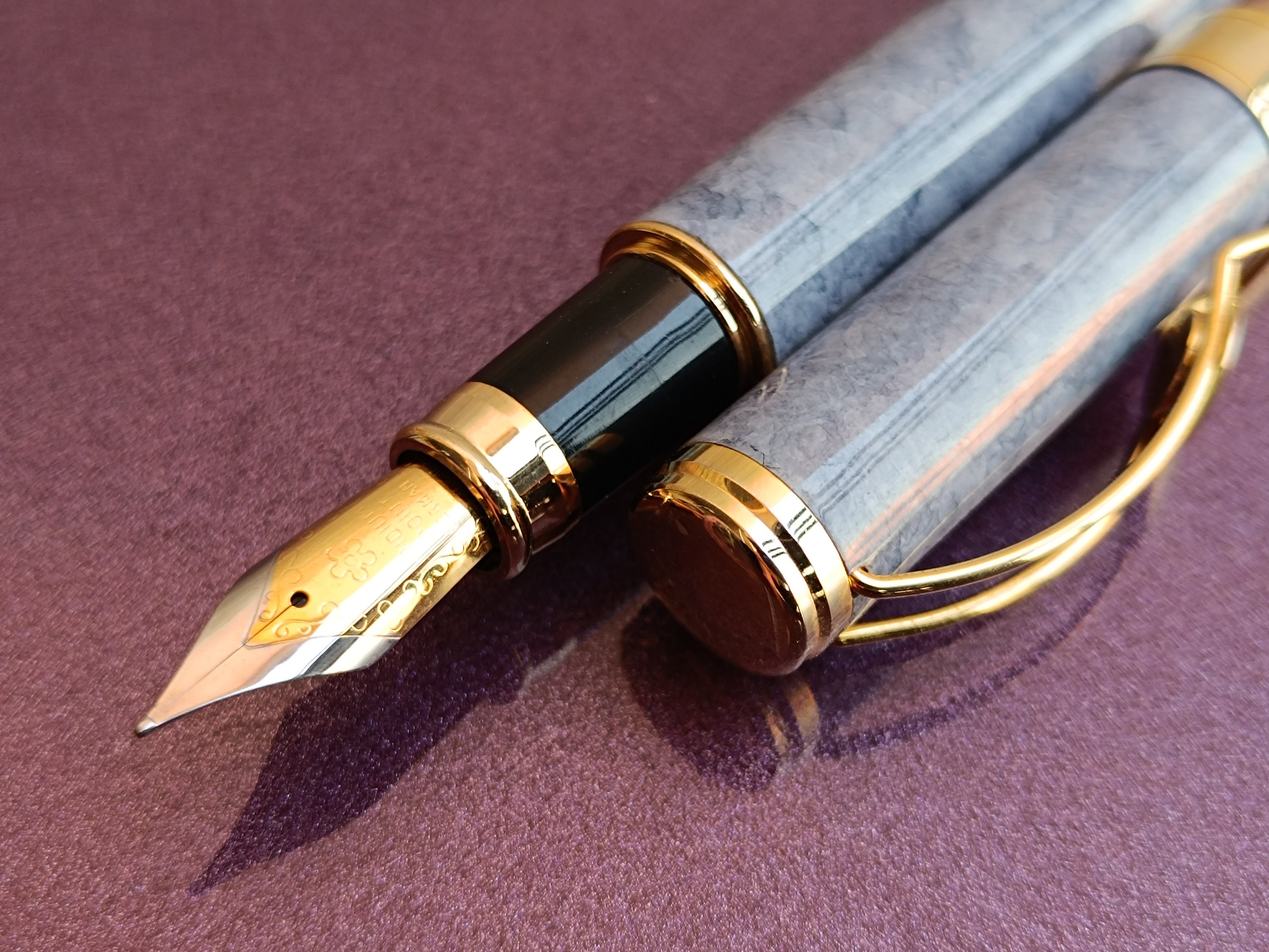 Iridium Point Germany Fountain Pen, Ink Pen, Gold Filled Fountain