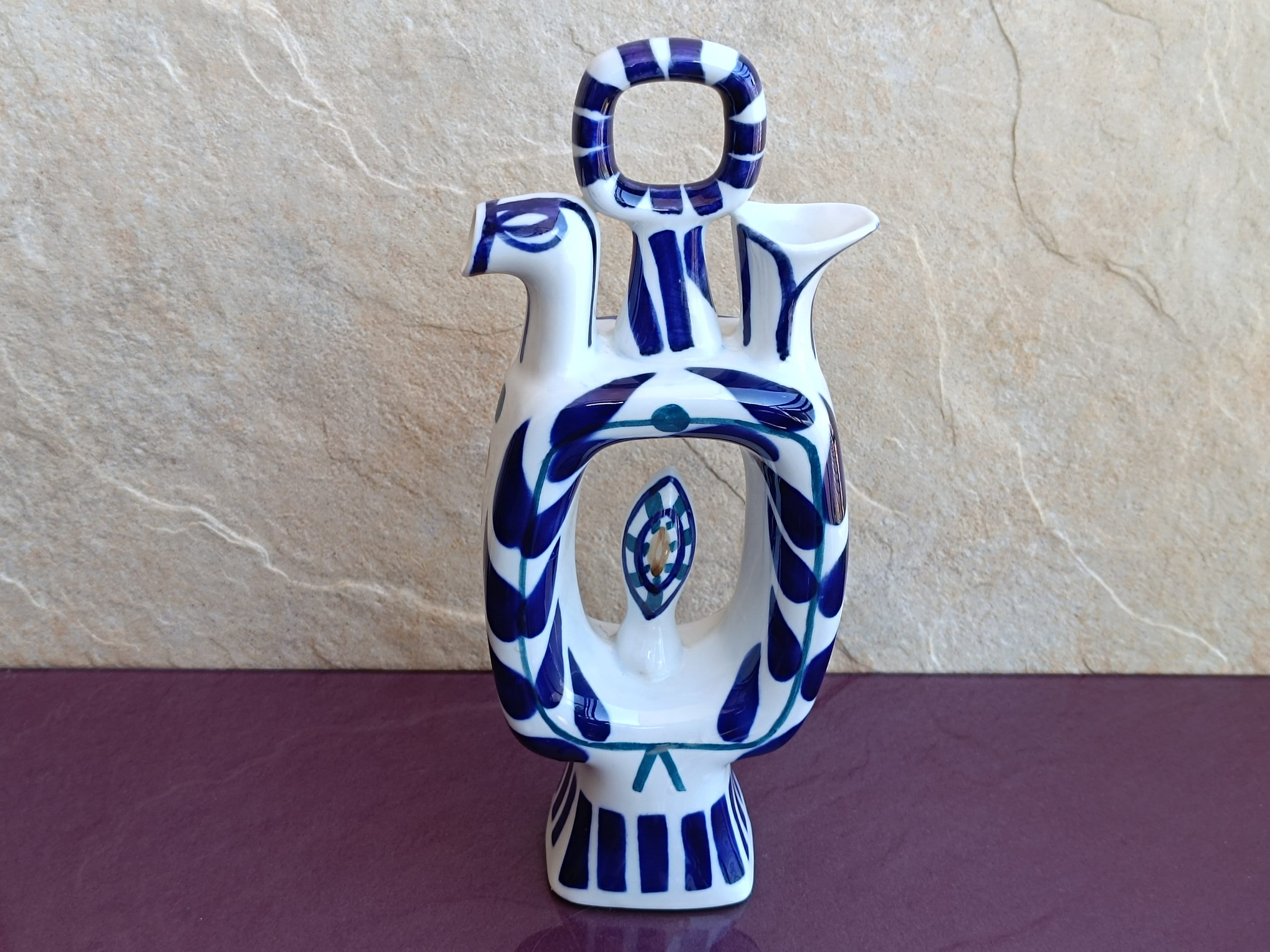 SARGADELOS 大皿　45CM 1950 Sargadelos RARE Porcelain Vase, Vintage Sargadelos