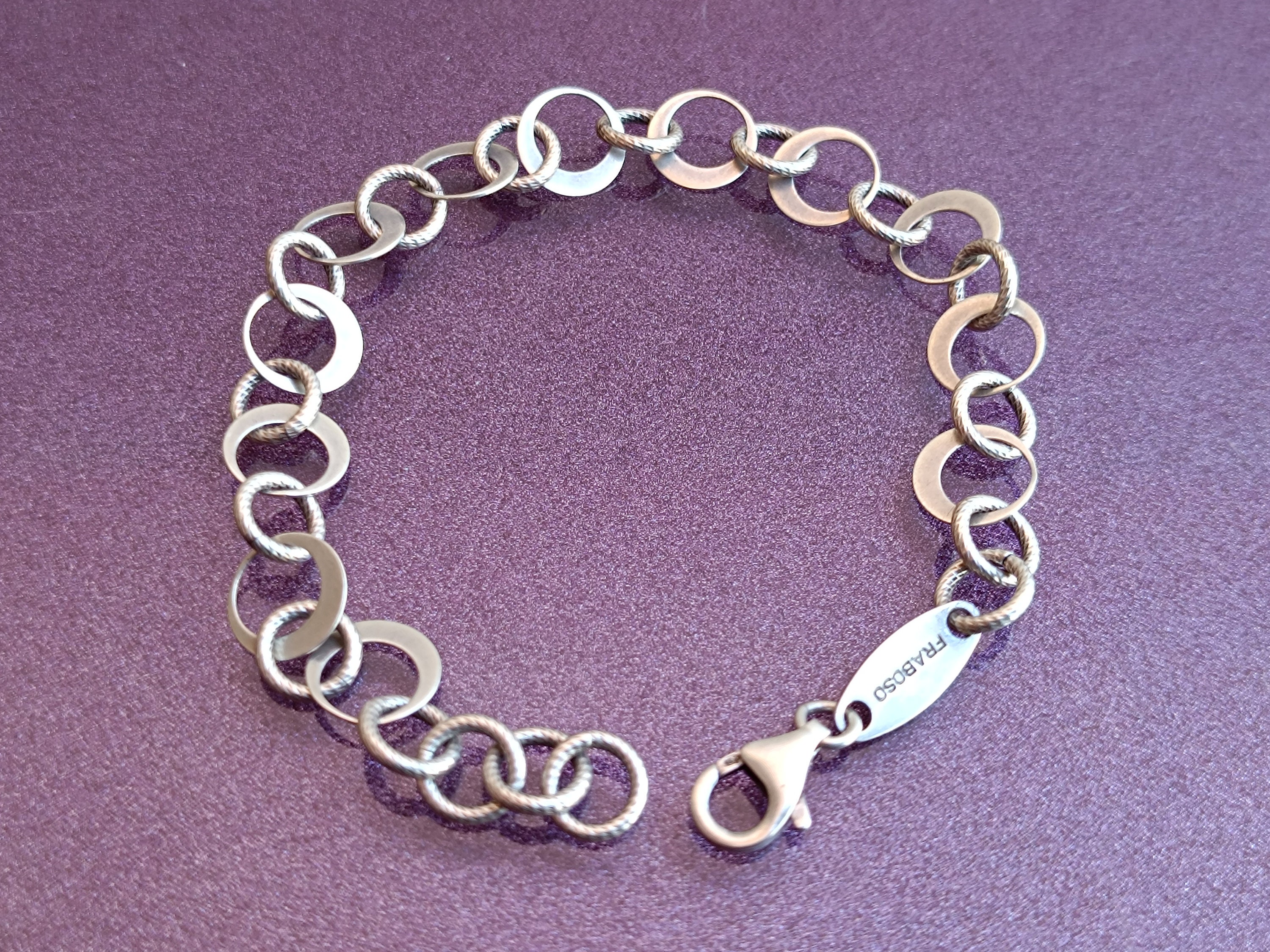 FRABOSO 925 Silver Italy Bracelet, Silver Bracelet, Vintage