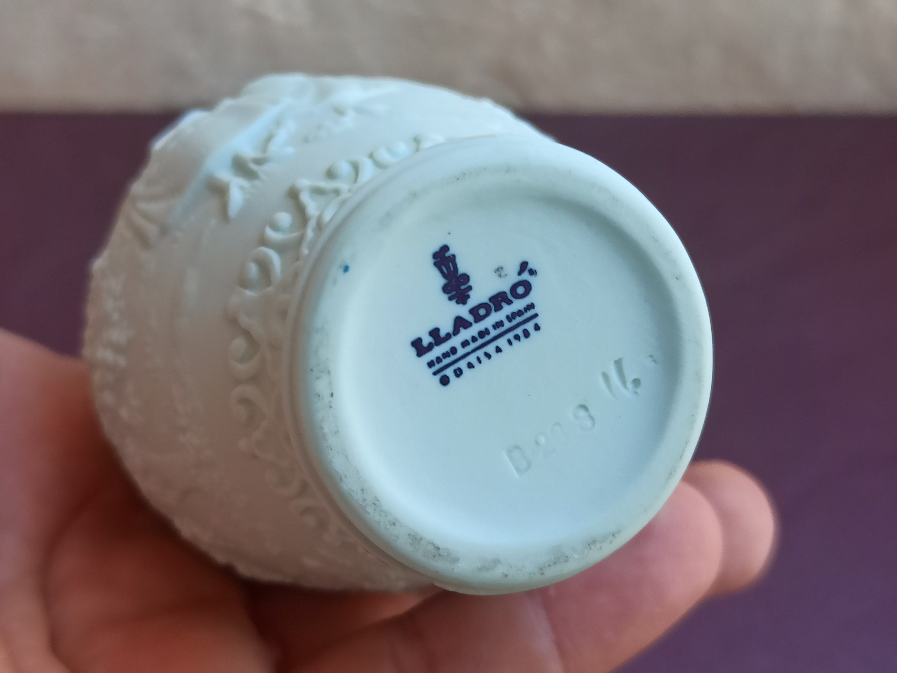 1984 LLADRO Porcelain Vase Vintage Lladro Vase Lladro Vase Etsy