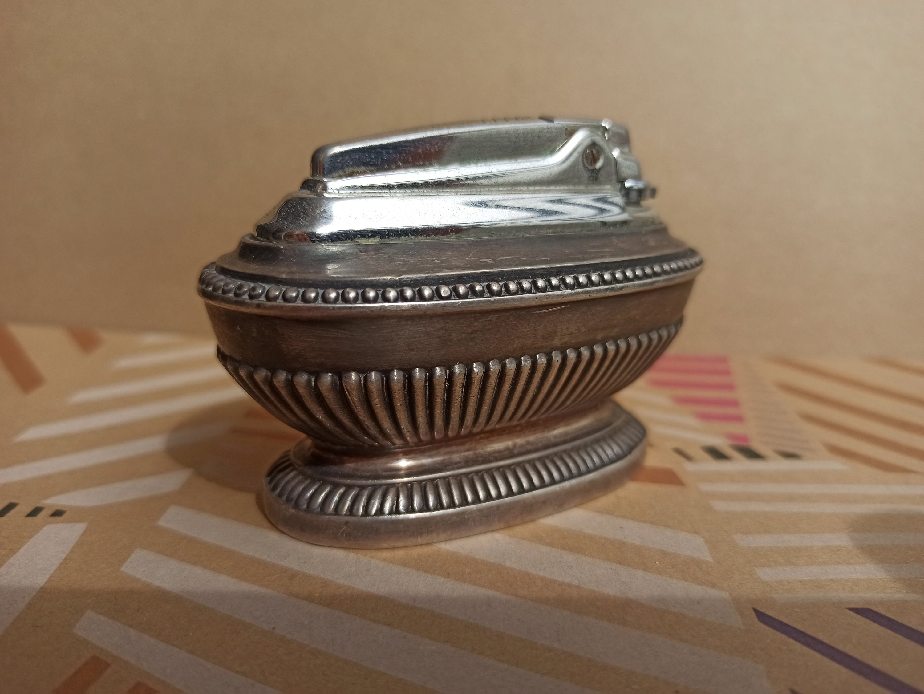 RONSON Silver Plated Desktop Lighter Ronson Lighter Original - Etsy