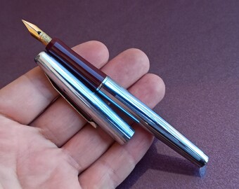 14K ゴールドペン先万年筆、ヴィンテージ万年筆、レトロ万年筆