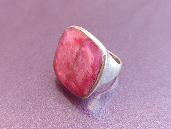 Ruby 925 Silver Ring, Ruby Silver Ring Silver, Si… - image 10