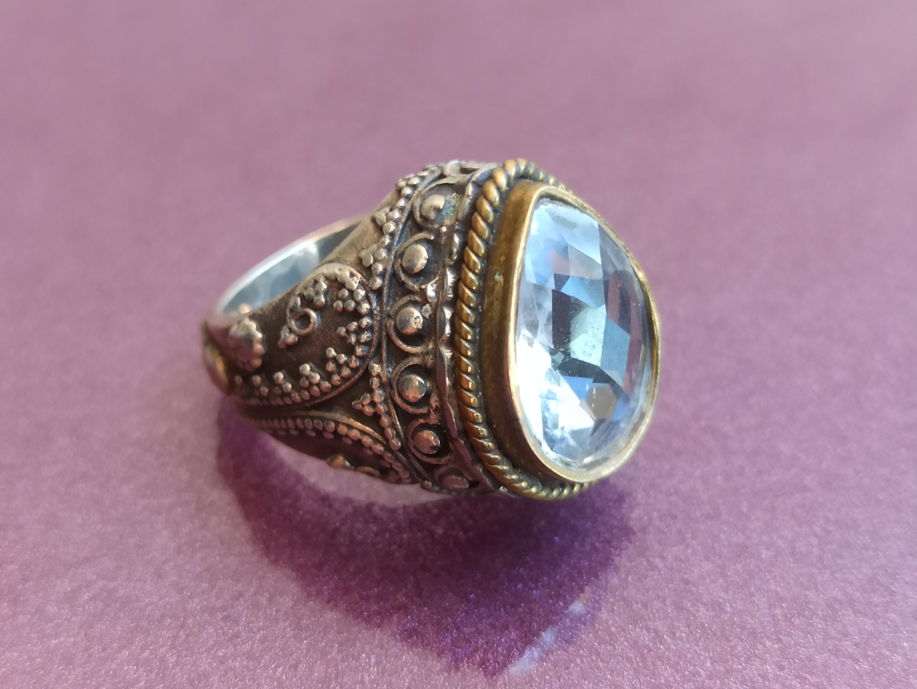 ロッククリスタル　リング　ロッククリスタル　指輪 BRK ロッククリスタル シルバー925リング、ロッククリスタル