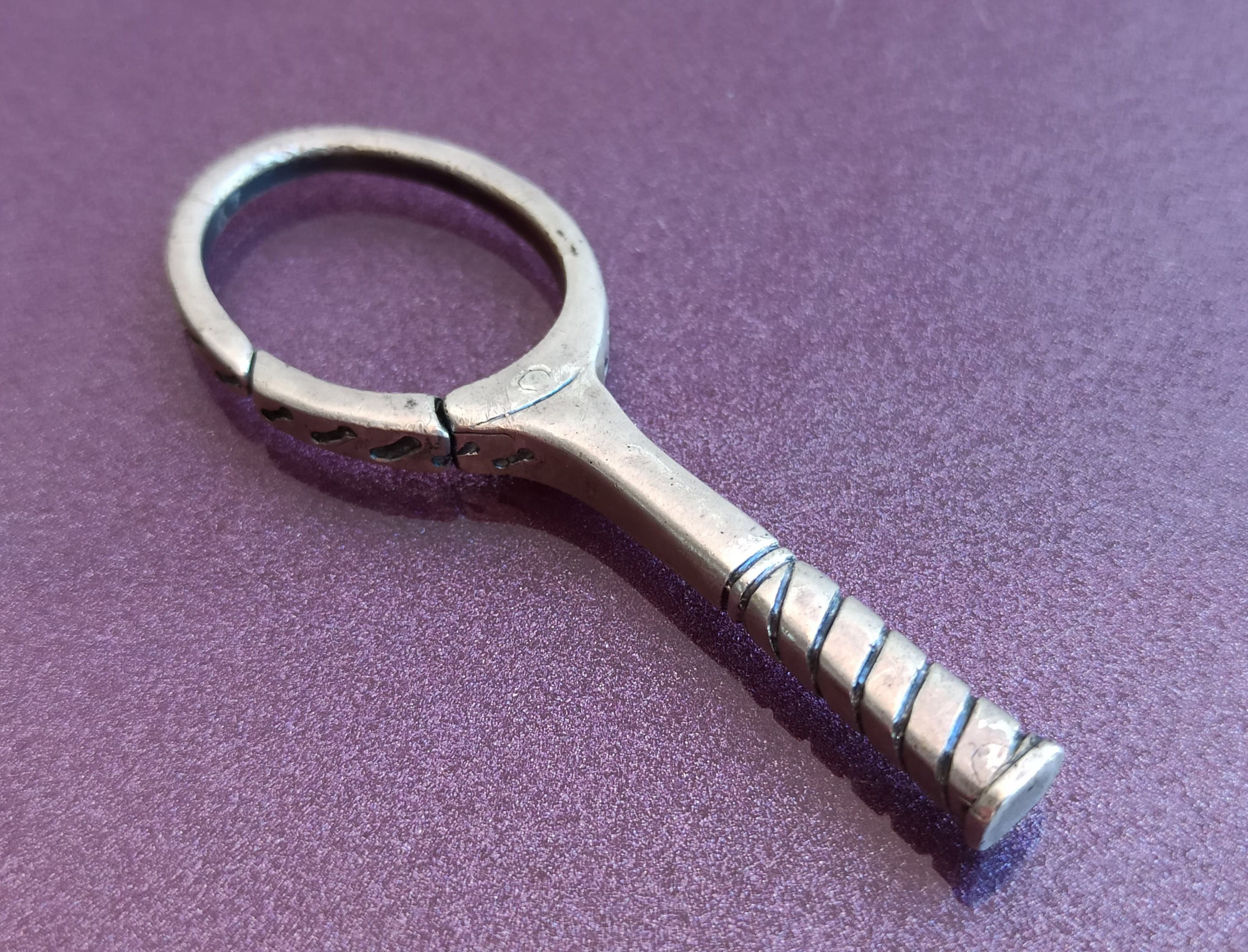 1*1様 TIFFANY&Co. ティファニー　キーリング テニスラケット　シル TIFFANY & CO Tennis Racket Rare Silver Keychain, Tiffany Keychain