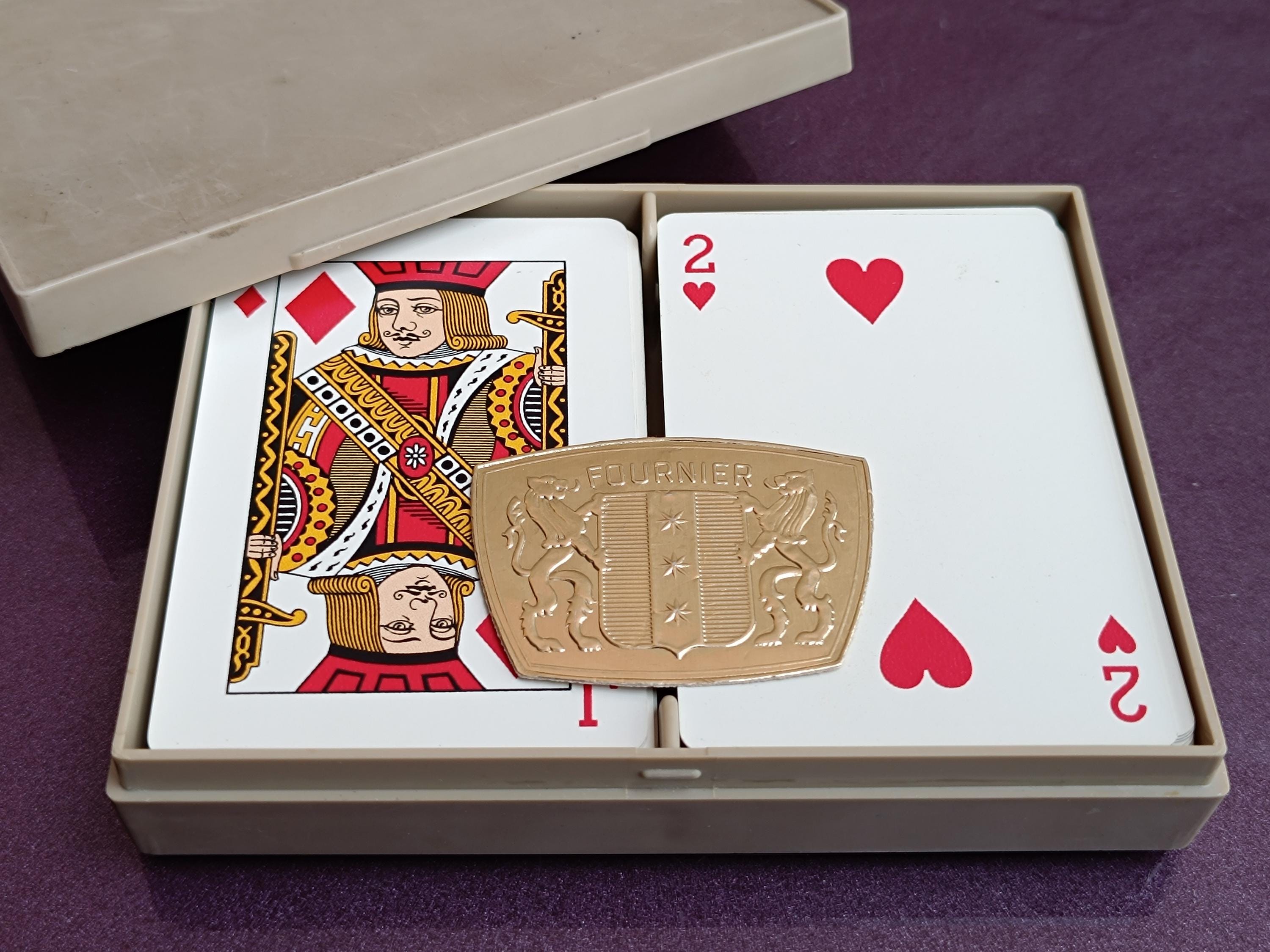 2000 FOURNIER Vitoria Spain Set of 2 Red and Blue Design Deck of