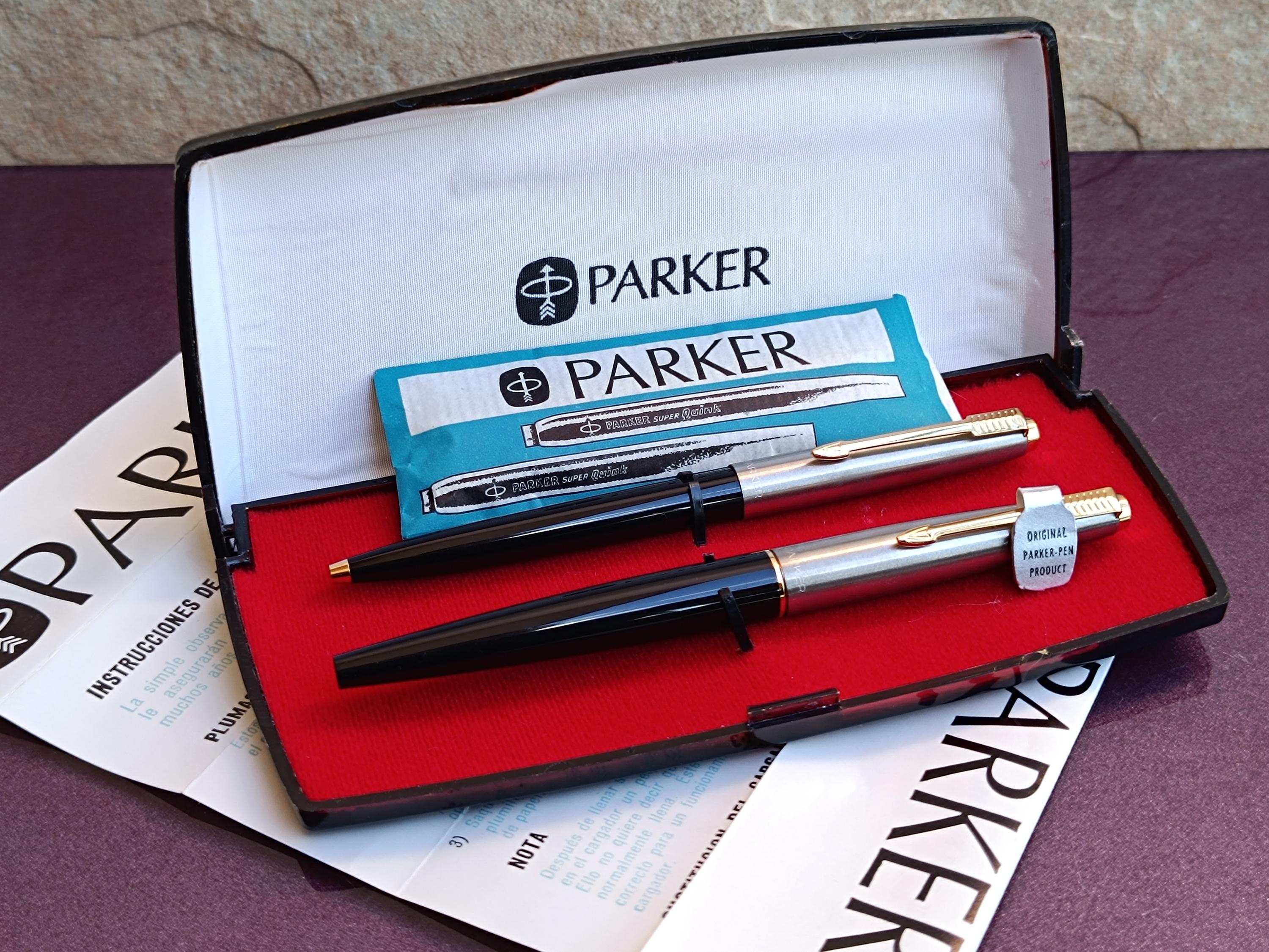 14k Gold Nib Parker Fountain Pen and Ballpoint Pen, 585 Nib